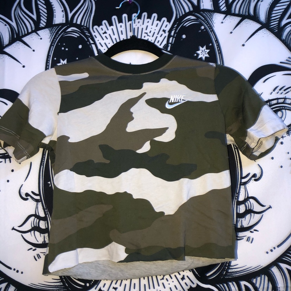 Nike green crop top